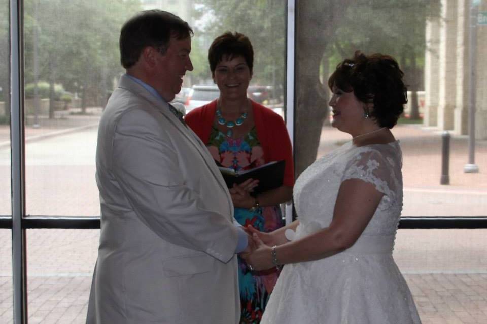 Officiant of the wedding ceremony