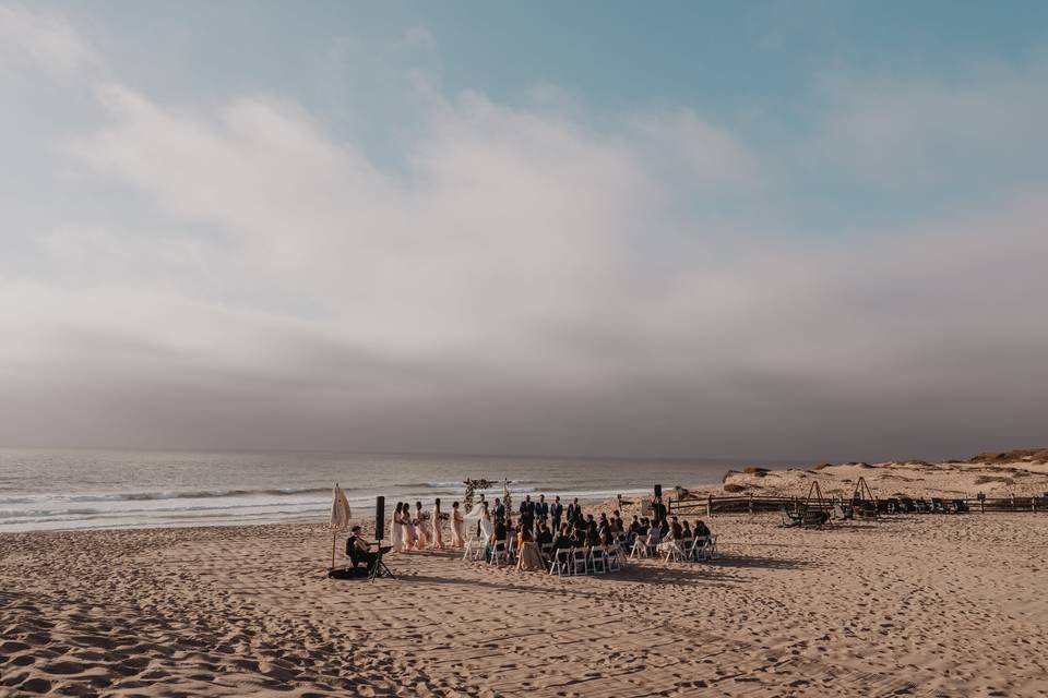 Panoramic View of Beach Bluff