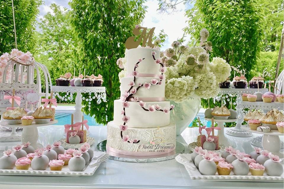 Dessert Table - cherry blossom