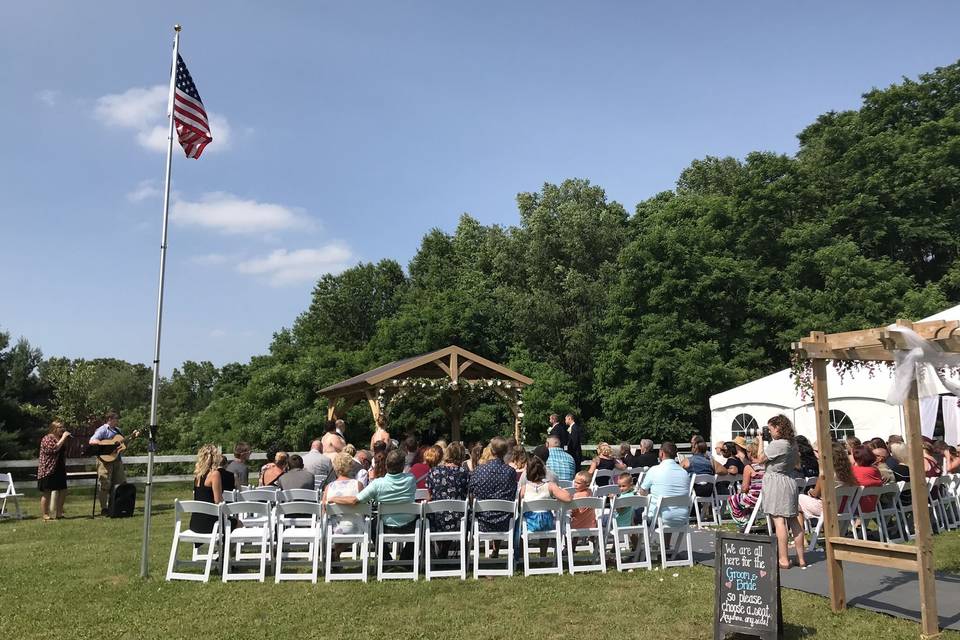 Outdoor country wedding