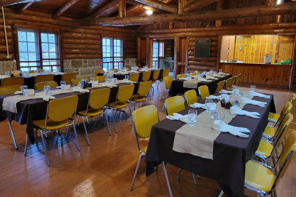 Historic Lodge with 8' Tables