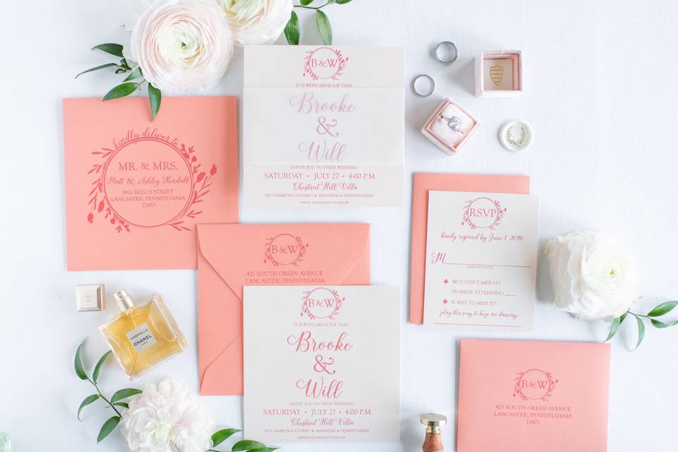 Square invitations