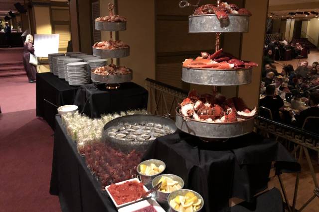 Buffet table