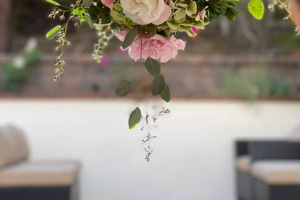 Hanging floral decor