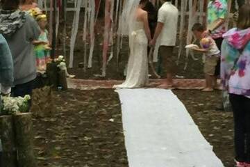 An outdoor wedding