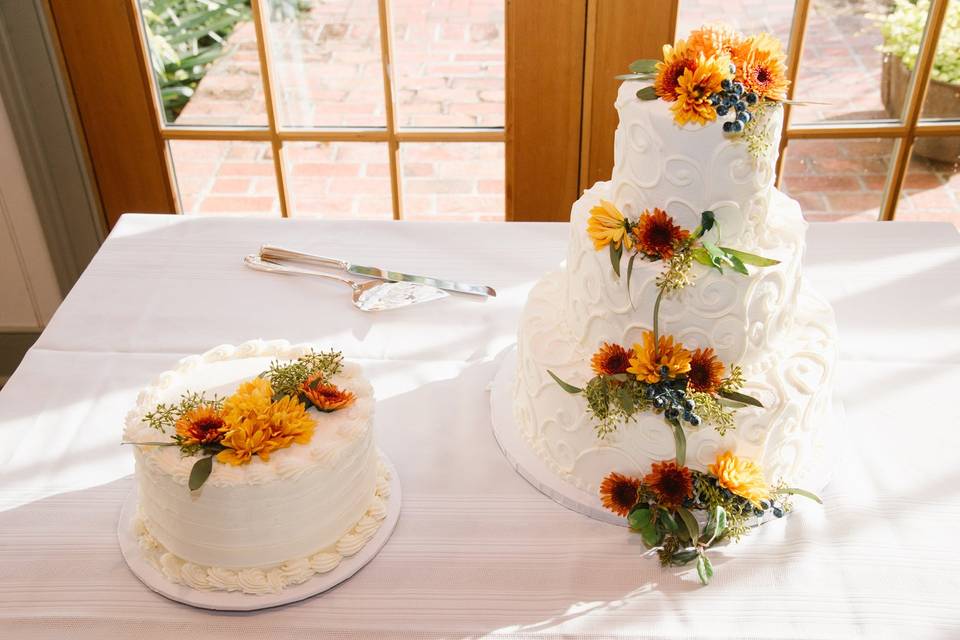 The wedding cakes