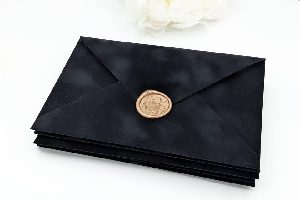 Black Velvet Envelopes