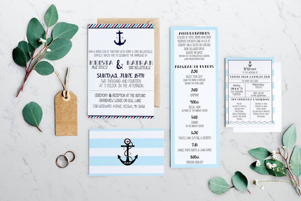 Krista's nautical wedding
