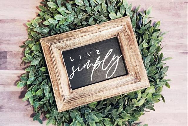 Live simply
