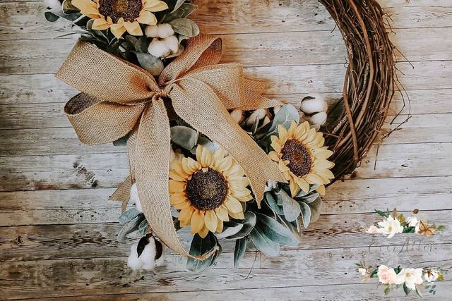 Sunflower wreath