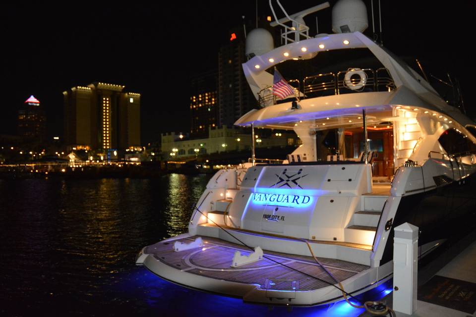Downtown yacht