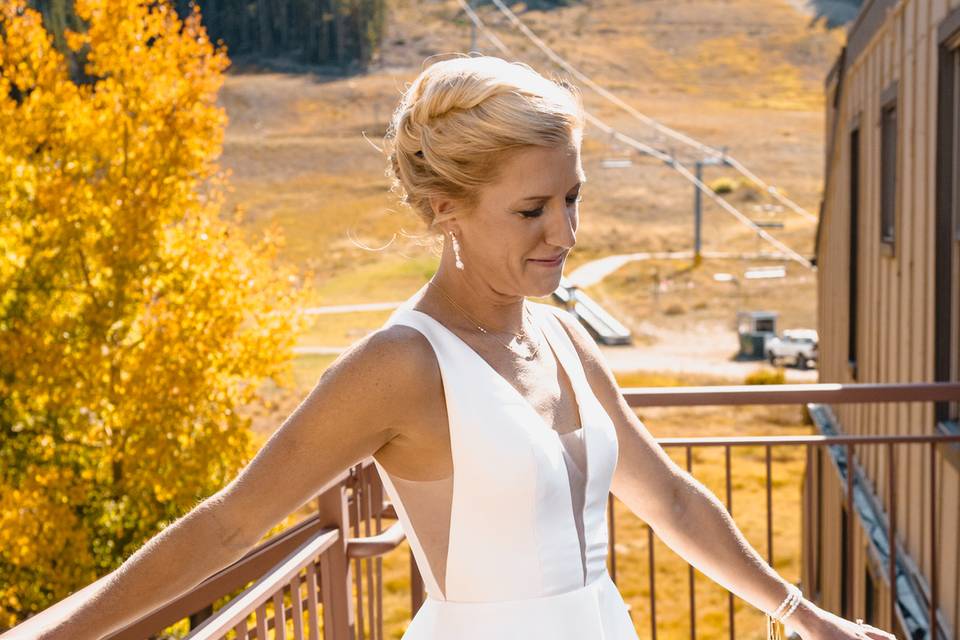 Bride in her dress!