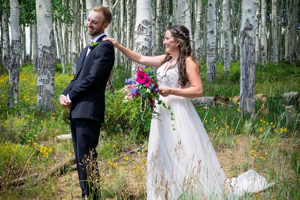 Right before first look!