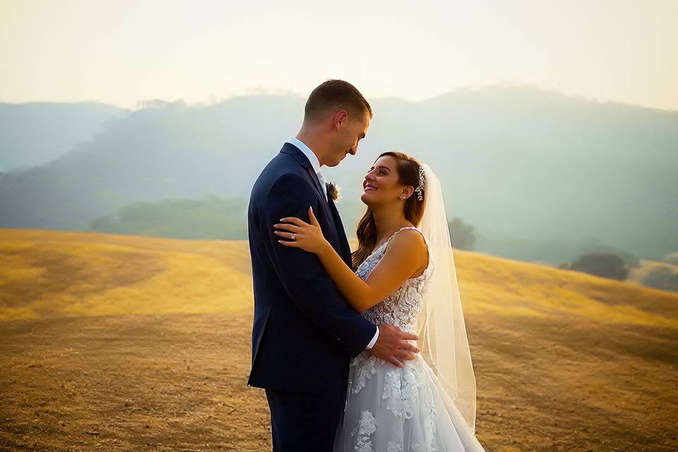 Portrait of the happy couple