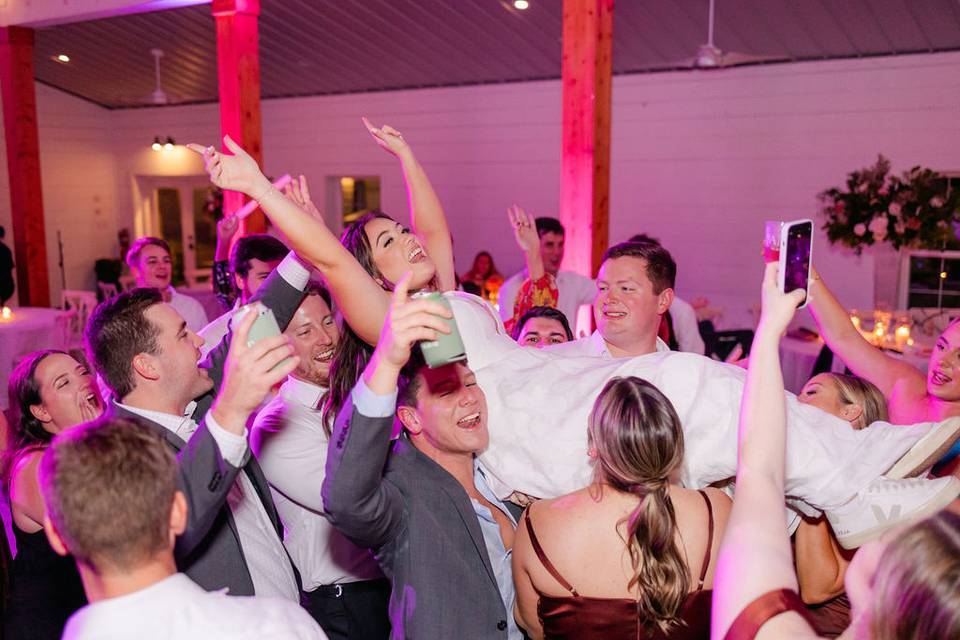 Crowd surfing is the norm!