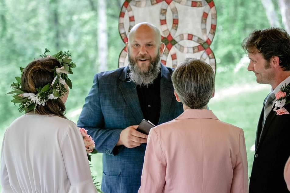 Ceremony in the pavilion