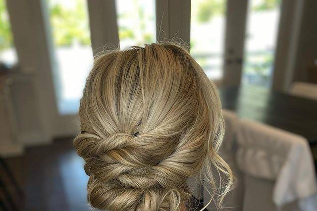 Textured updo