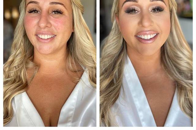 Before and after makeup