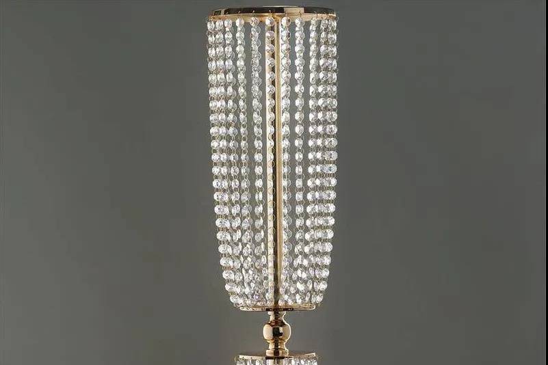 Gold crystal hourglass