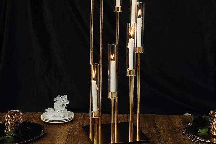 Golden candelabras