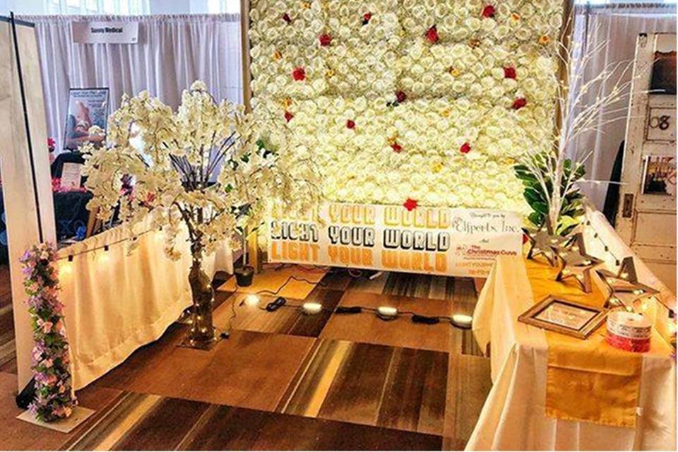 Flower wall and tree rentals