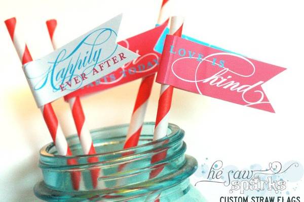 Custom Straw Toppers