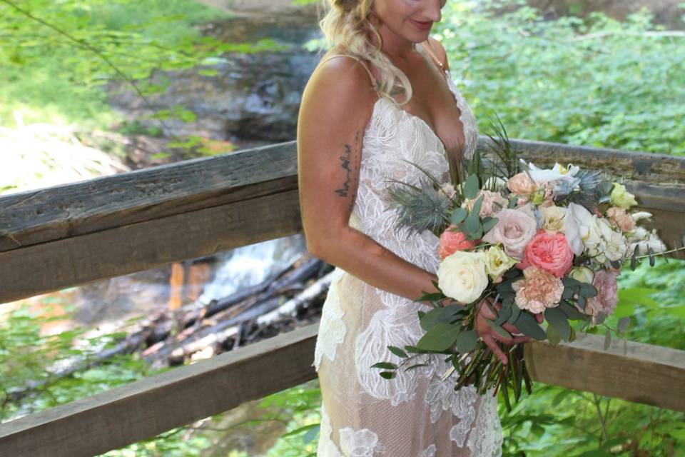 Ashley at Munising Falls