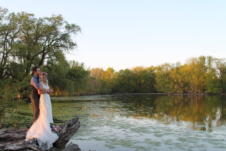 Romantic Riverside Wedding