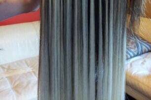 Gray hair extension
