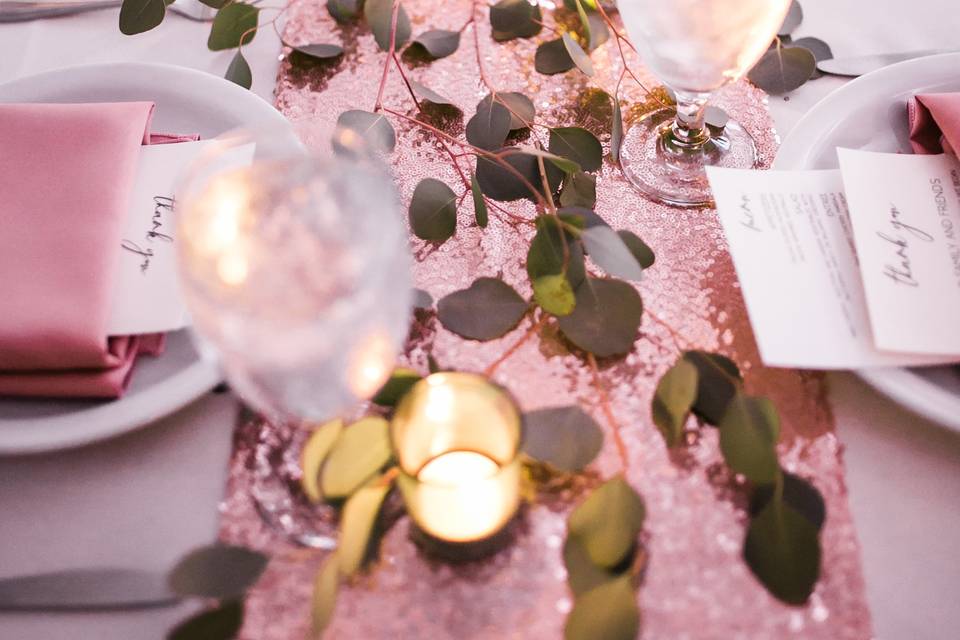 Floral tablescape