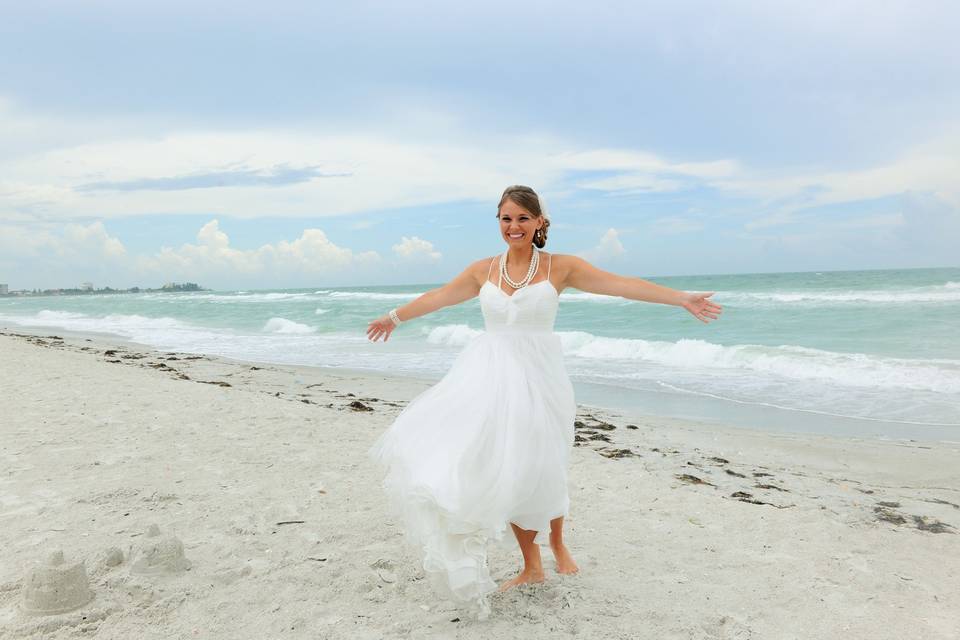 Bride by the sea