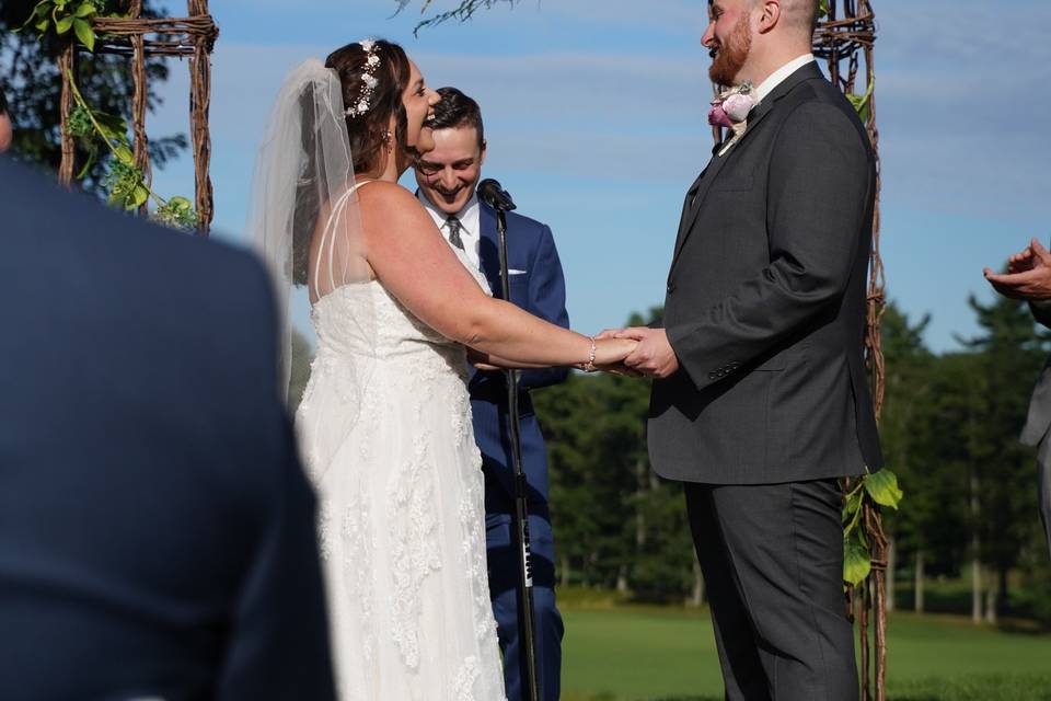 At the ceremony