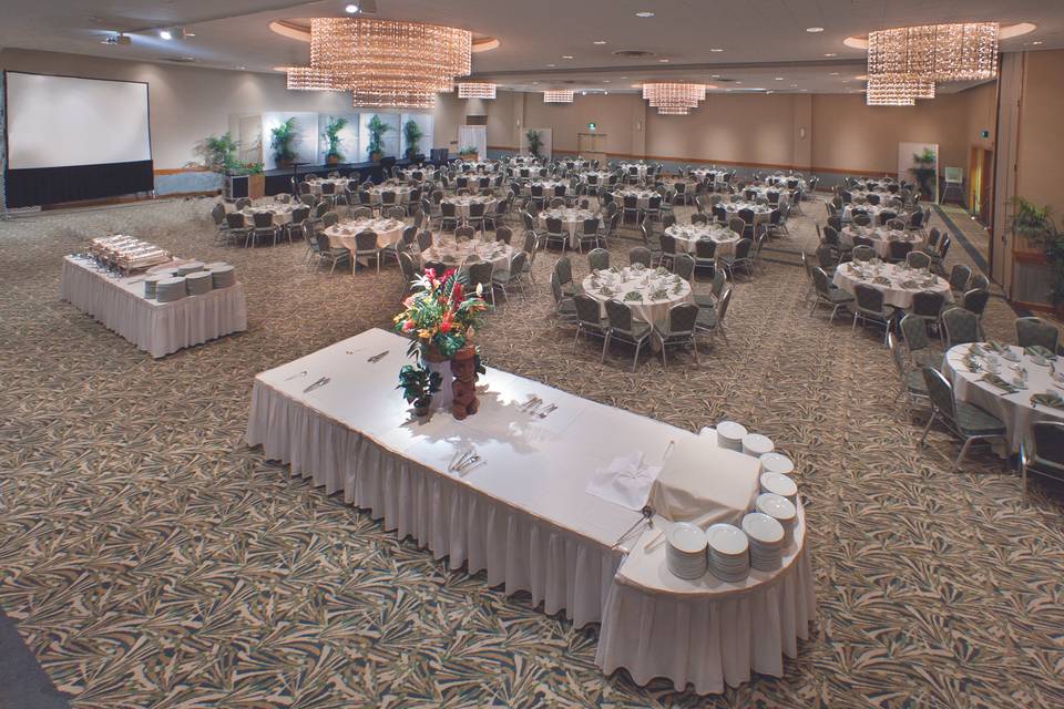 Spacious ballroom