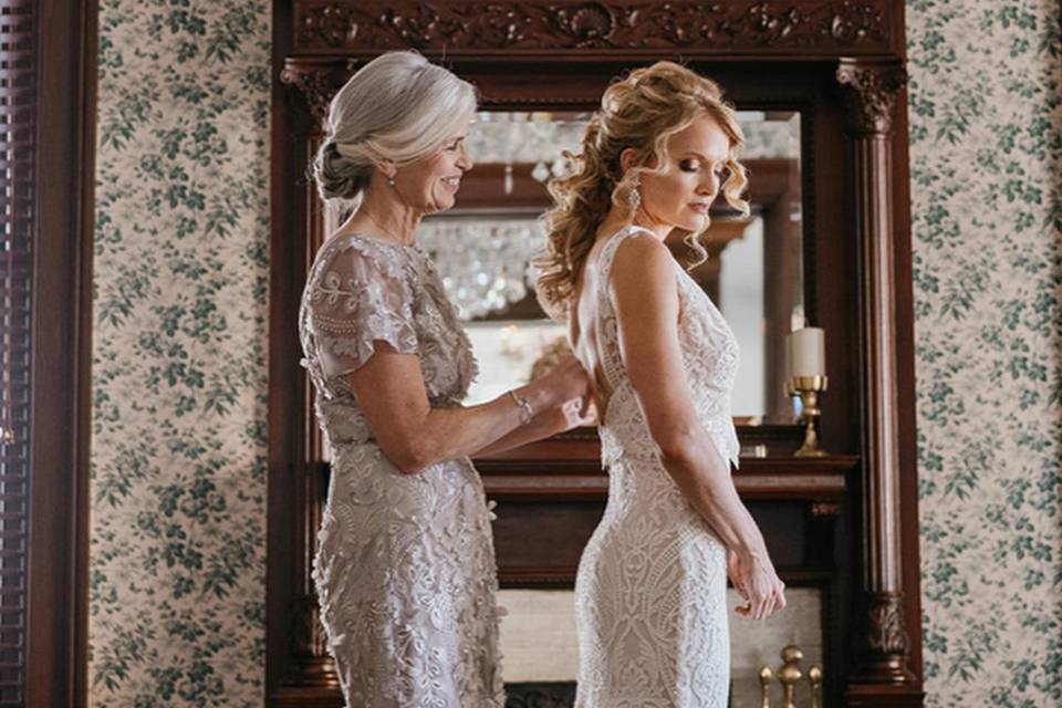 Bride and Mom