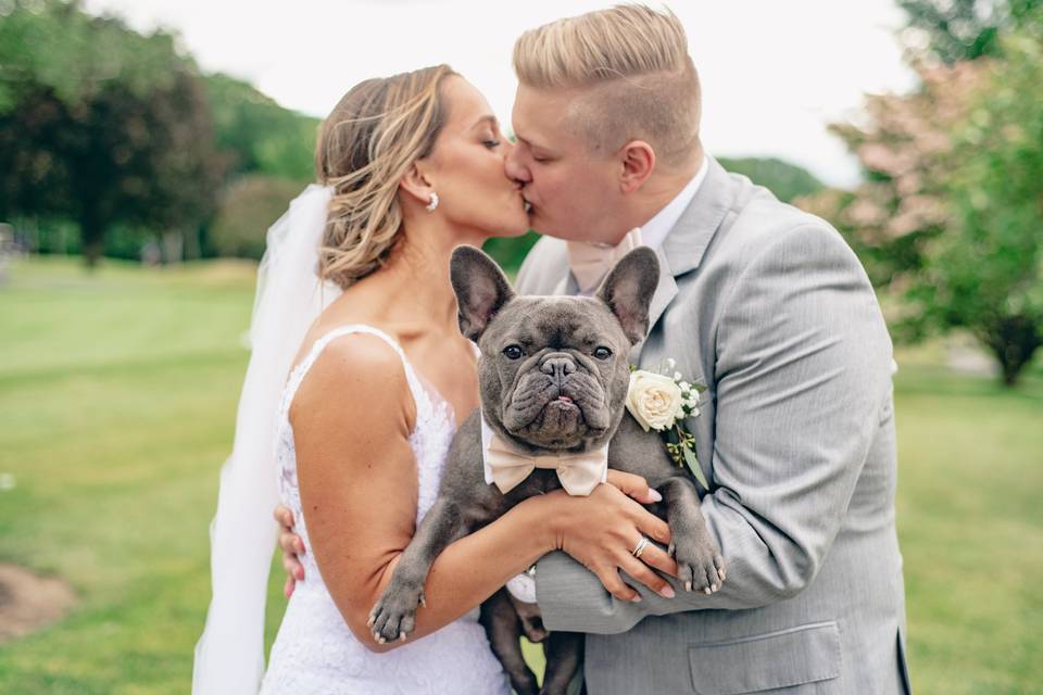 Couple and their dog
