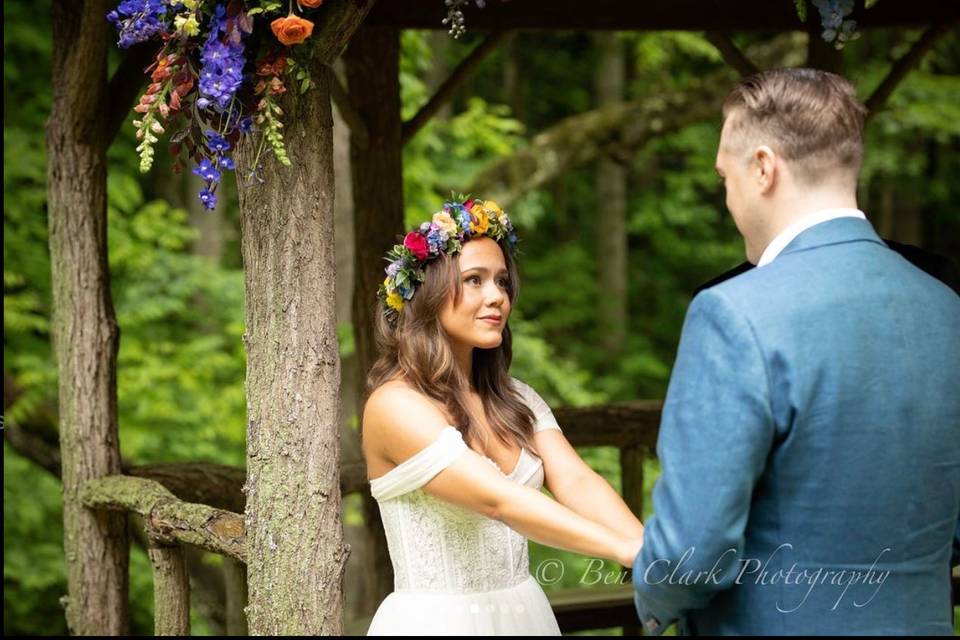 Blue Waves Bridal Hair Makeup