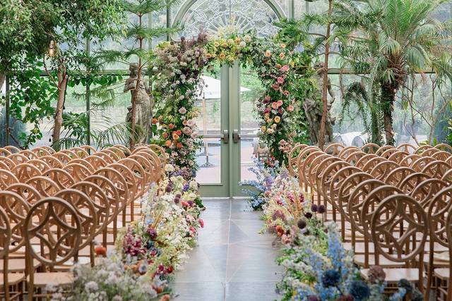 Colorful flowers for ceremony