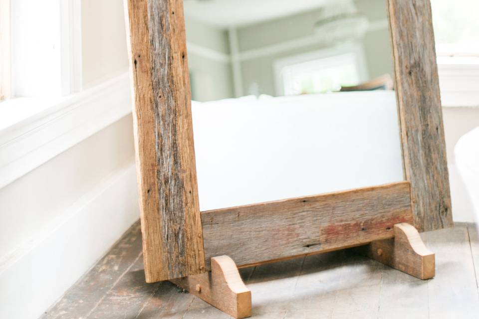 Rustic mirror