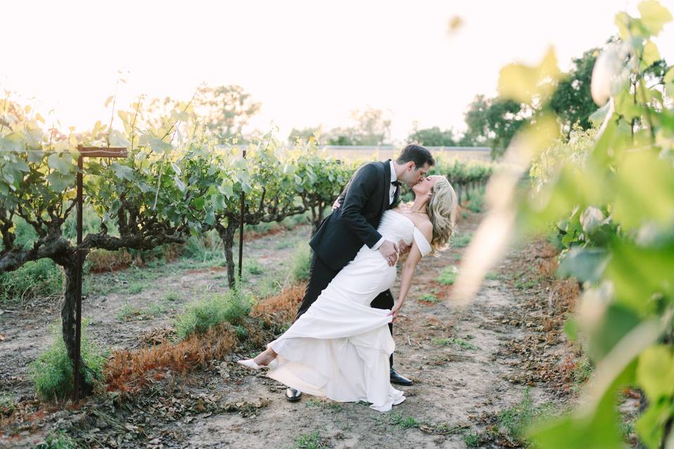 Dip in the vines