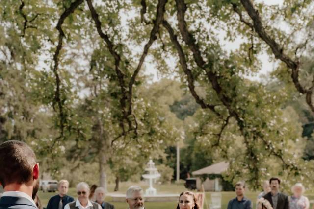 Walking down the isle