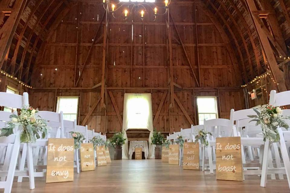 Indoor ceremony