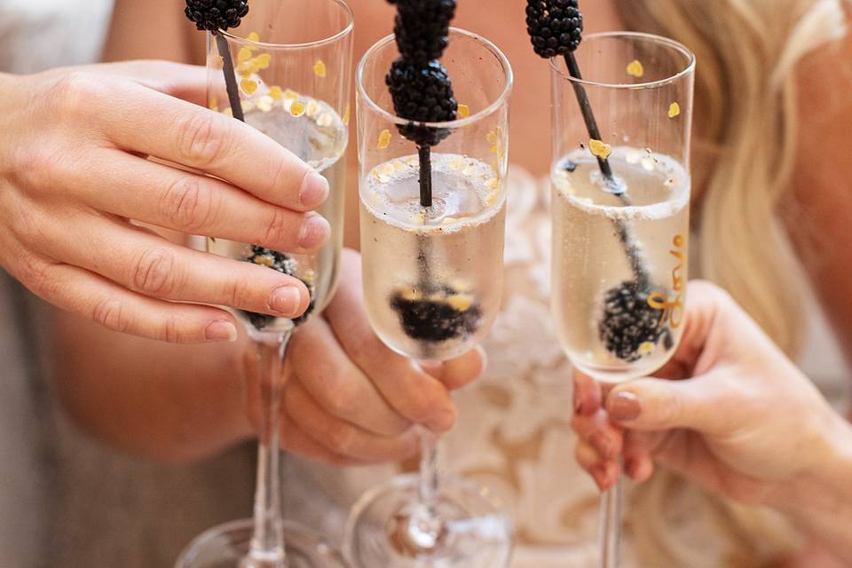 Cheers to the bride!
