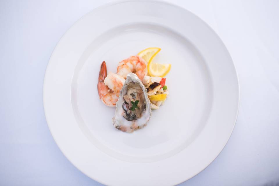 Plated Seafood Appetizer