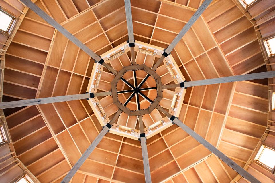 Ceiling of Round Barn