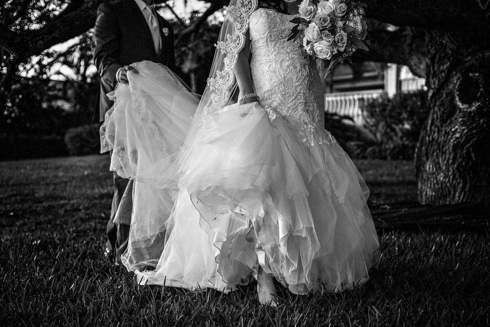 From a gorgeous sunset wedding on the banks of the Peace River at the Charlotte Harbor Yacht Club in Port Charlotte, Florida