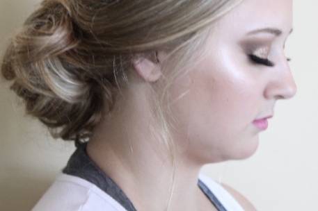 Bride side view
