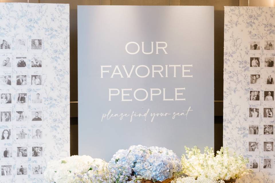 Seating Chart by Pink Dahlia