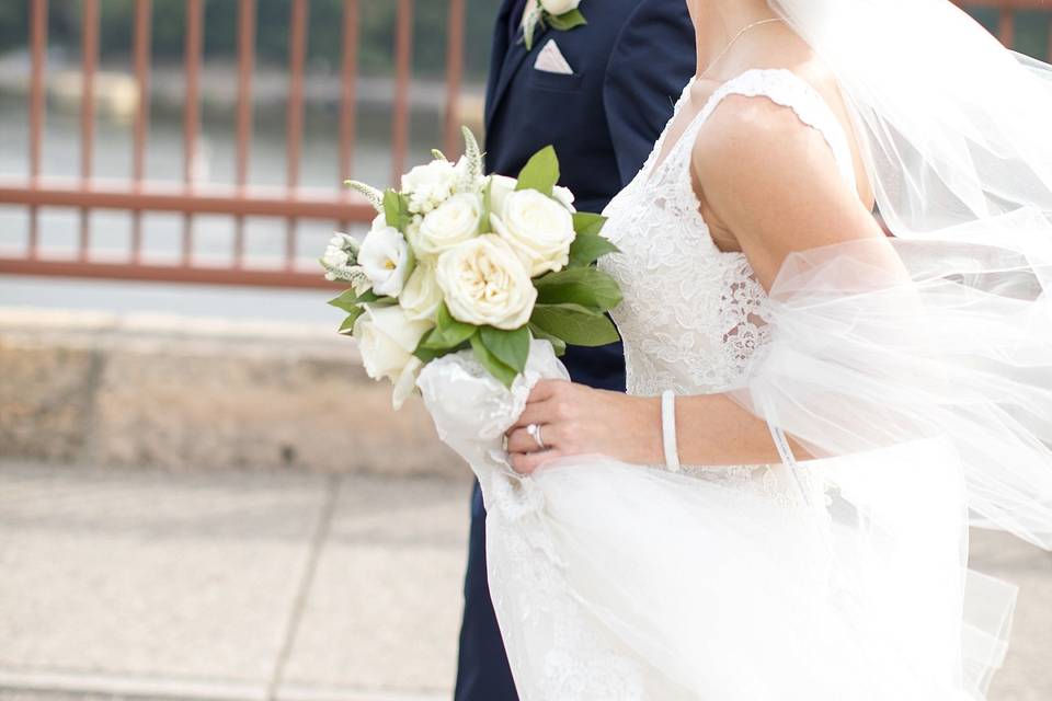 Stone Arch Bridge Wedding Photos by Katie Fears of Brio Art Photography MN