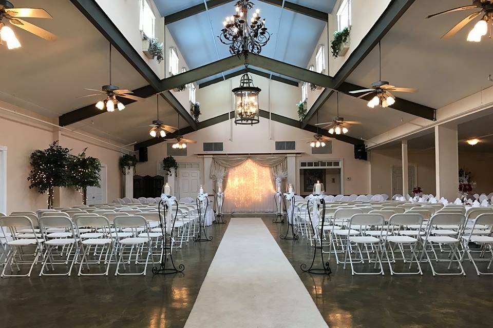 Indoor Wedding Ceremony Option Available