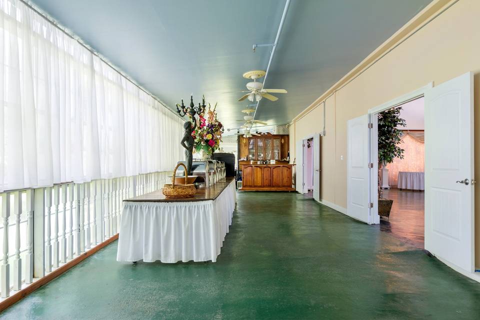 Buffet area in the Banquet Hall/Pavilion